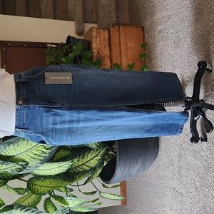 Wash Lab | Front Split Denim Skirt